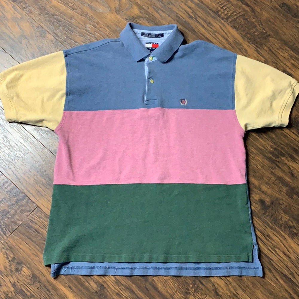 Tommy Hilfiger, vintage multi colored polo